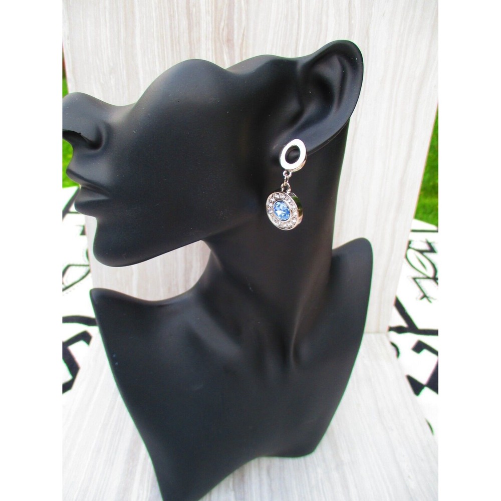 Nice Jewelry Brand Platinum Color Women’s Earrings Aretes - Picture 2 of 8